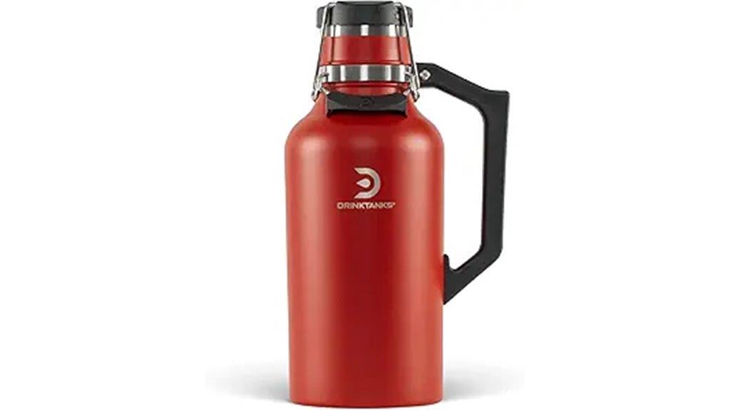 insulated stainless steel growler
