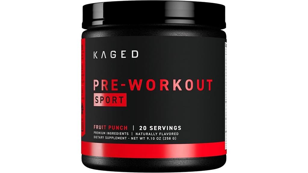 kaged sport pre workout powder