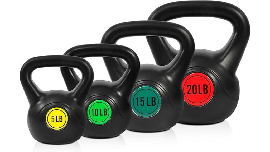 kettlebell workout equipment set