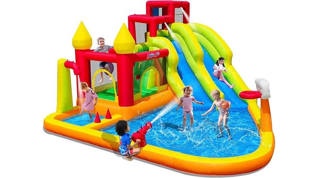kids backyard water slide
