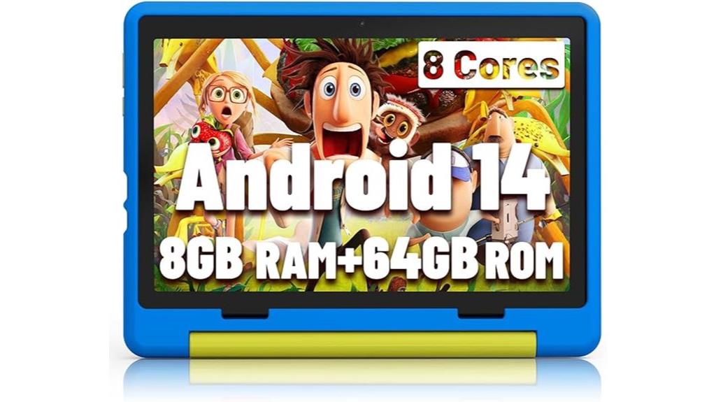 kids blue android tablet