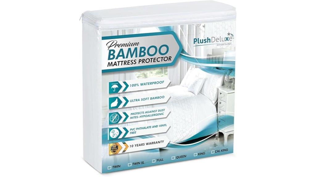 king size bamboo mattress protector