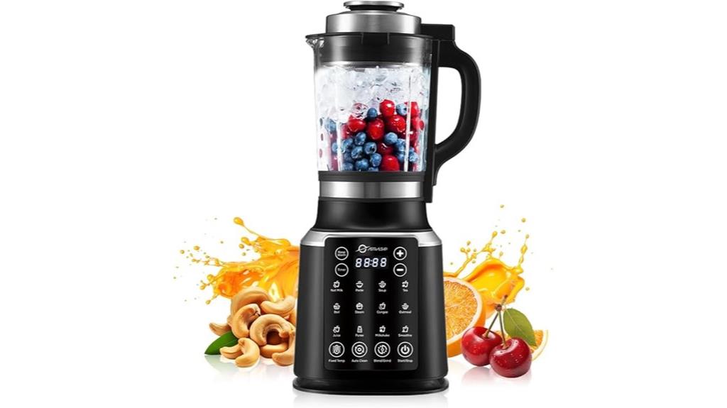 kitchen glass blender with heating