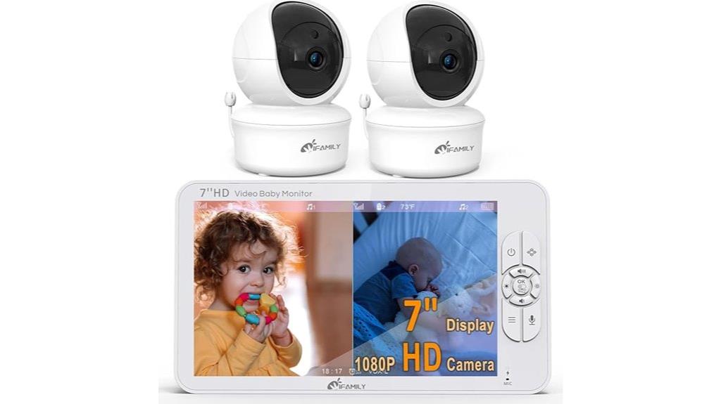 large dual camera baby monitor