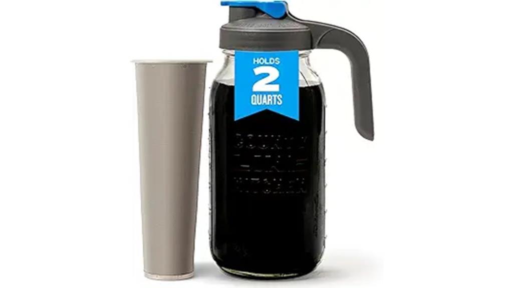 large glass cold brew