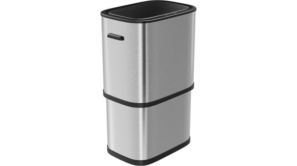 large touchless trash can