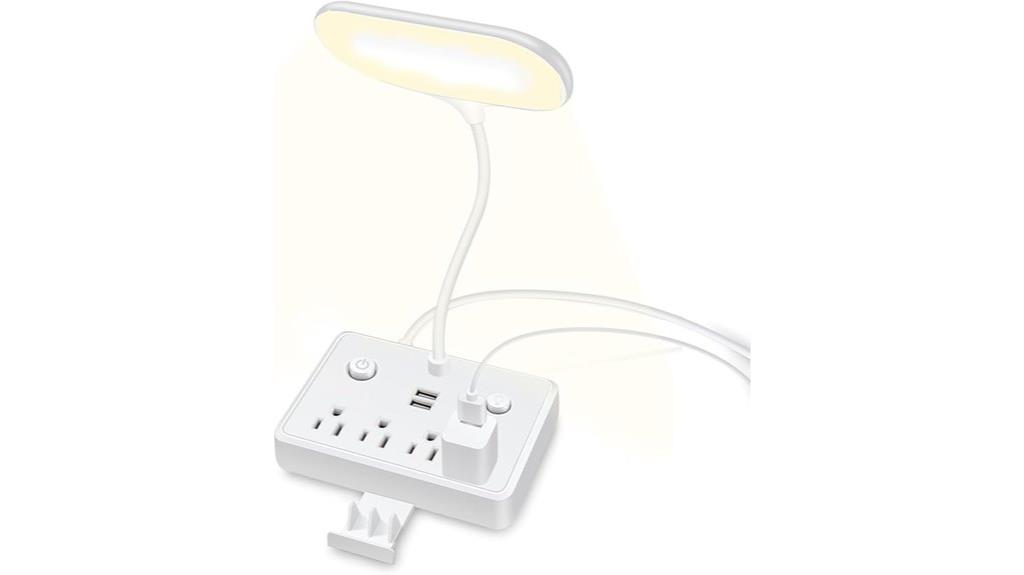 led desk lamp with outlets