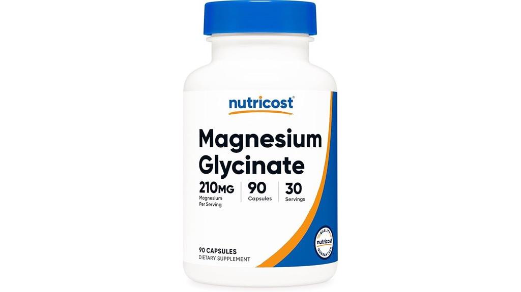 magnesium glycinate supplement capsules