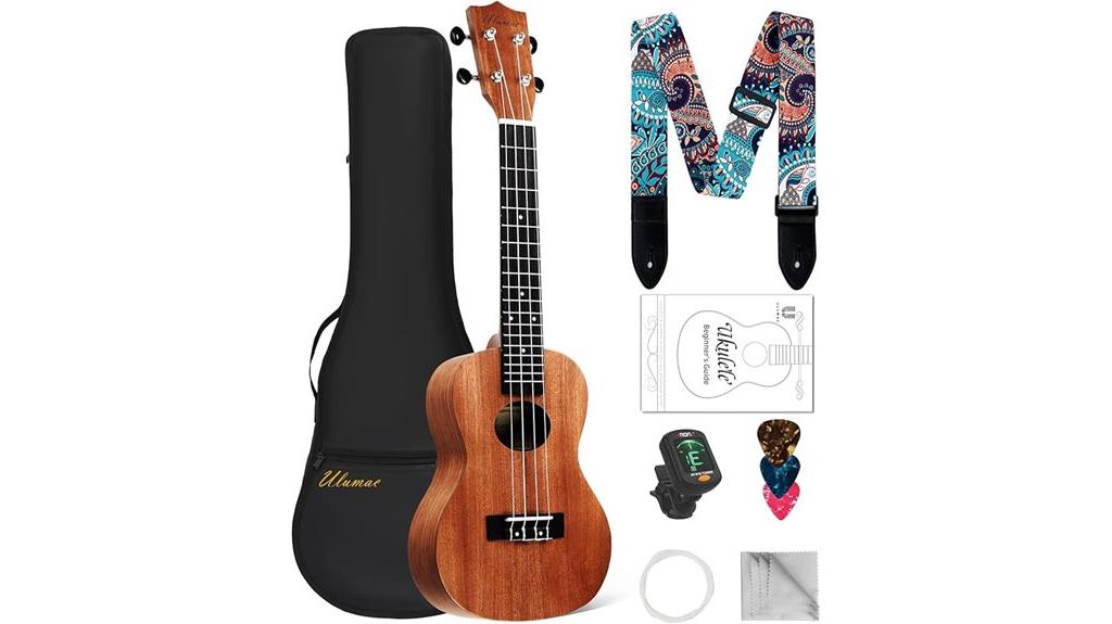 mahogany concert ukulele bundle