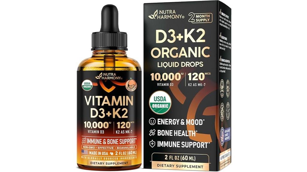 organic liquid vitamin supplement