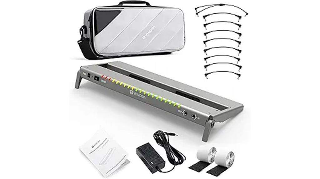 portable aluminum pedalboard power