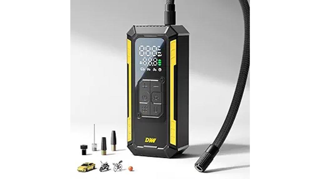 portable digital tire inflator