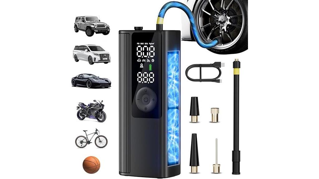 portable digital tire inflator