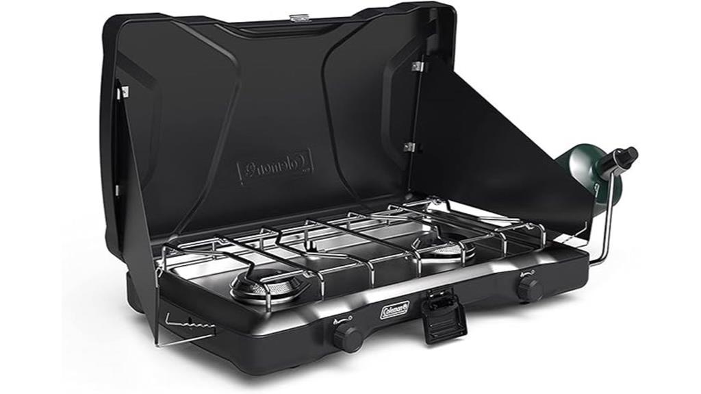 portable two burner propane stove