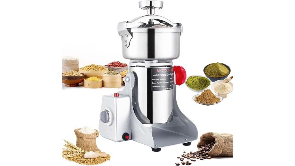 powerful stainless steel grinder