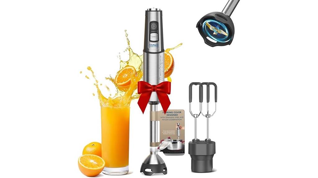 powerful stainless steel immersion blender