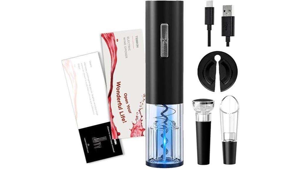 rechargeable electric corkscrew set