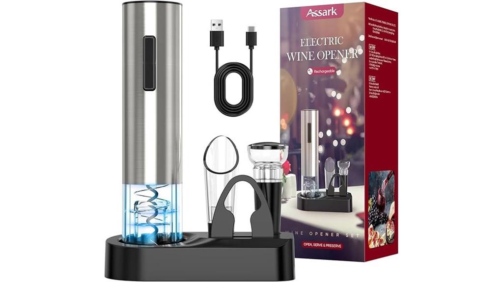 rechargeable electric wine opener