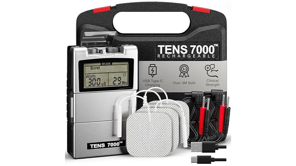 rechargeable muscle stimulator device