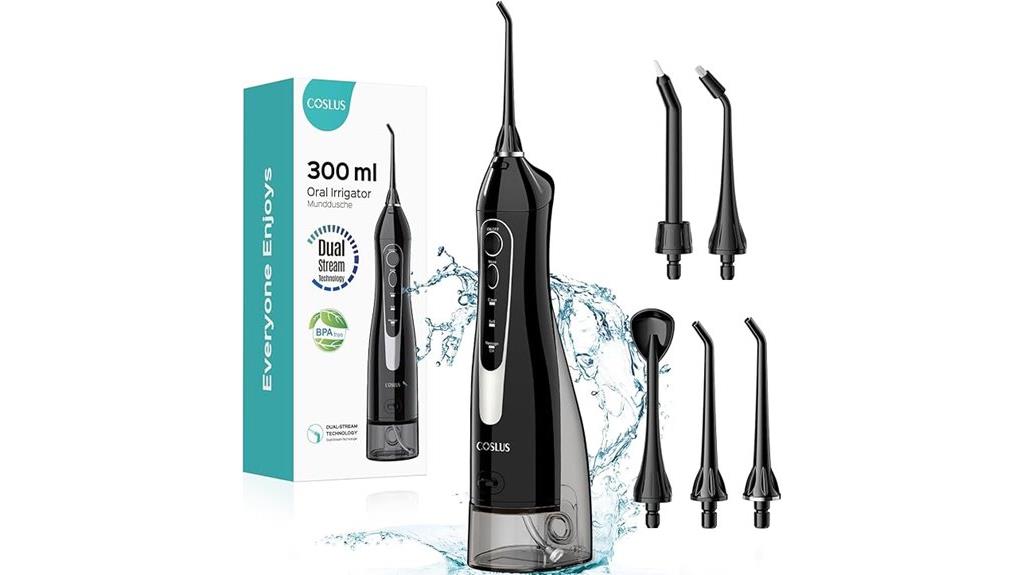 rechargeable portable oral irrigator