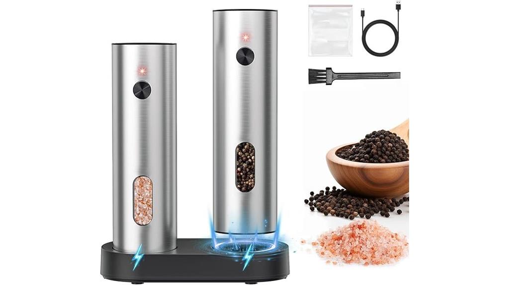 rechargeable stainless steel grinders
