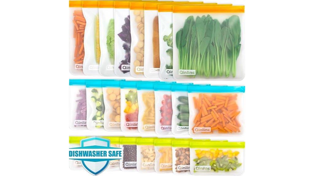 reusable leakproof freezer bags