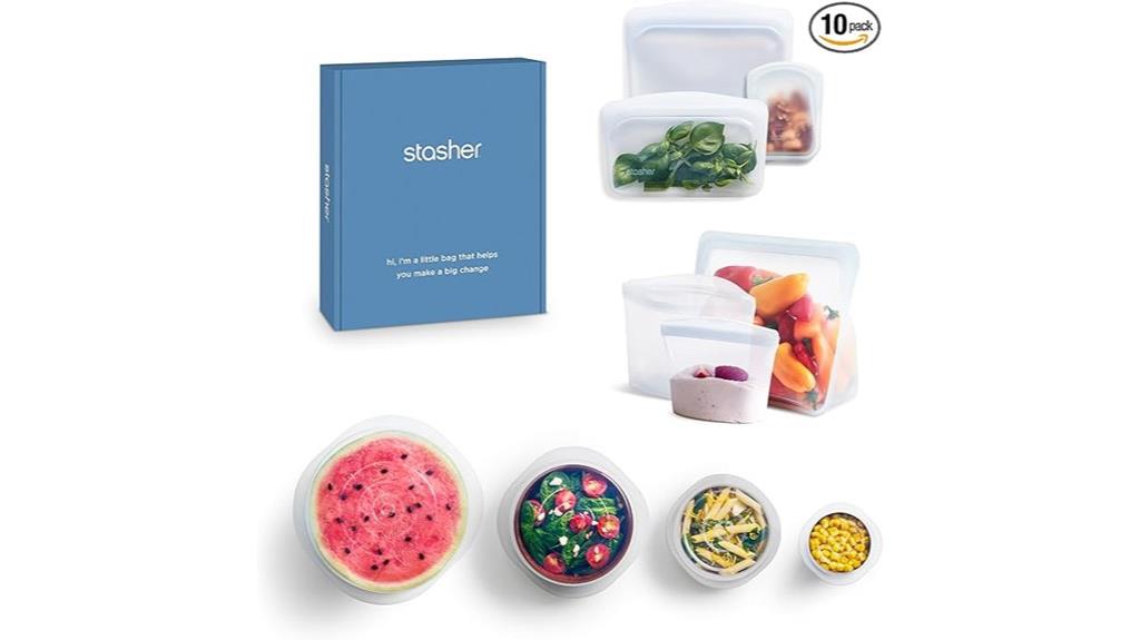 reusable silicone food storage