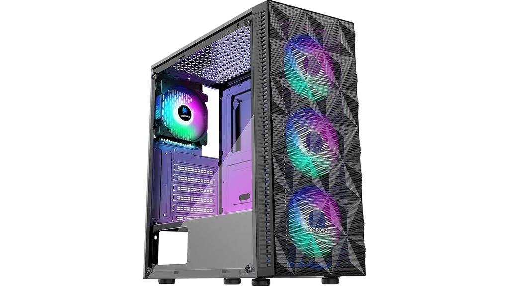 rgb fans glass mesh