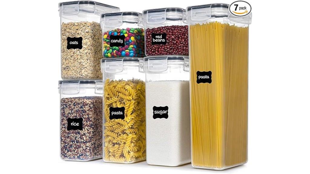 seven piece airtight containers