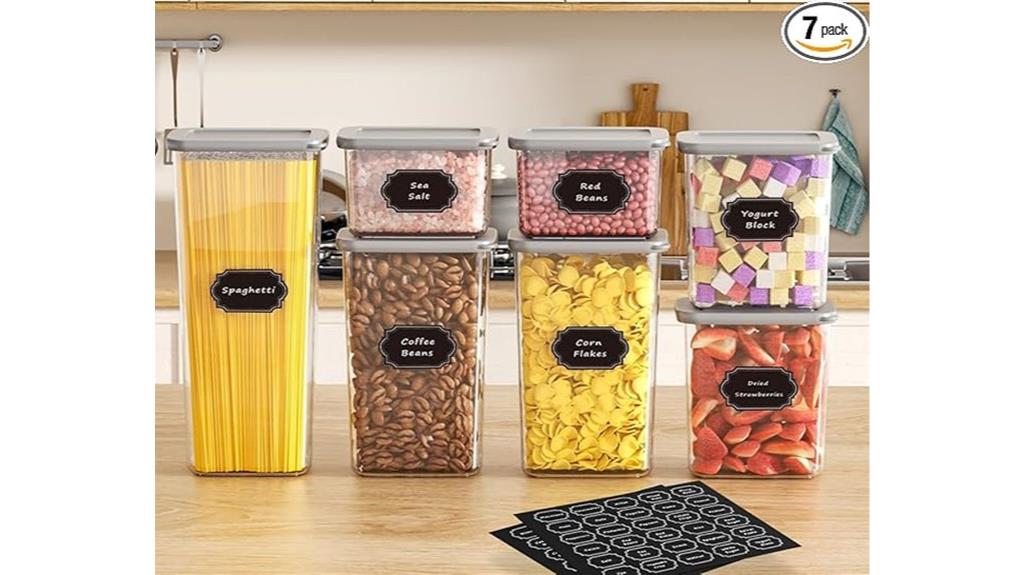 seven piece airtight containers