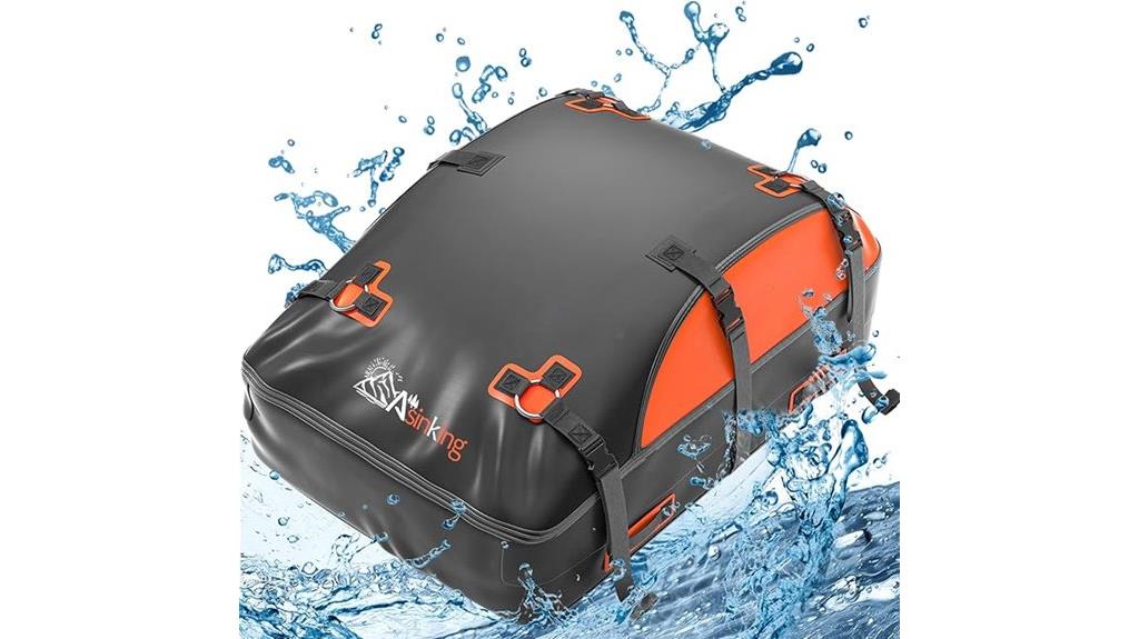 sinking rooftop cargo bag