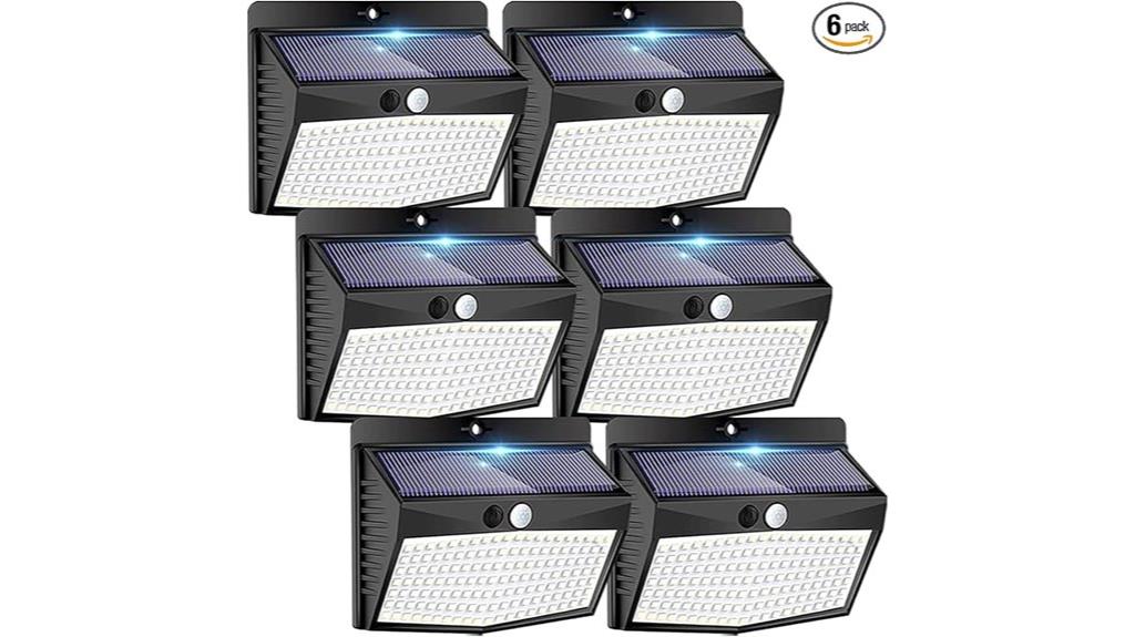 six pack solar lights