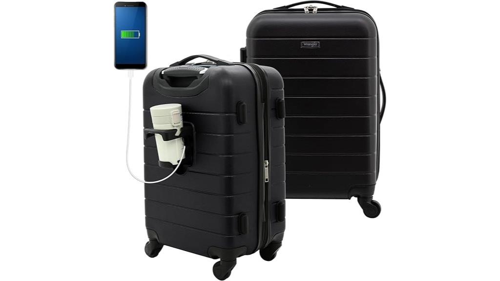 smart luggage with accessories