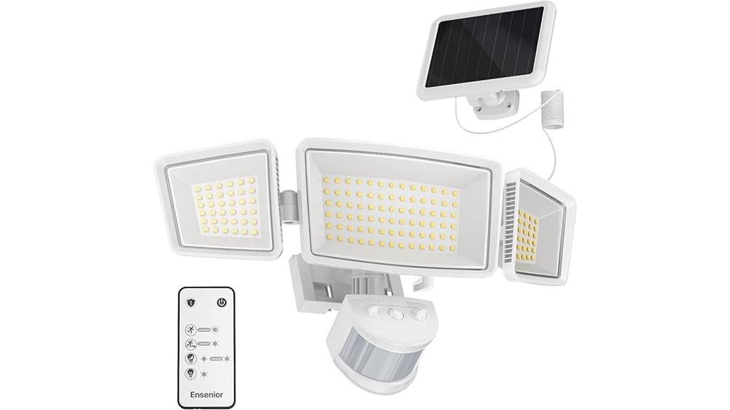 solar security light with remote