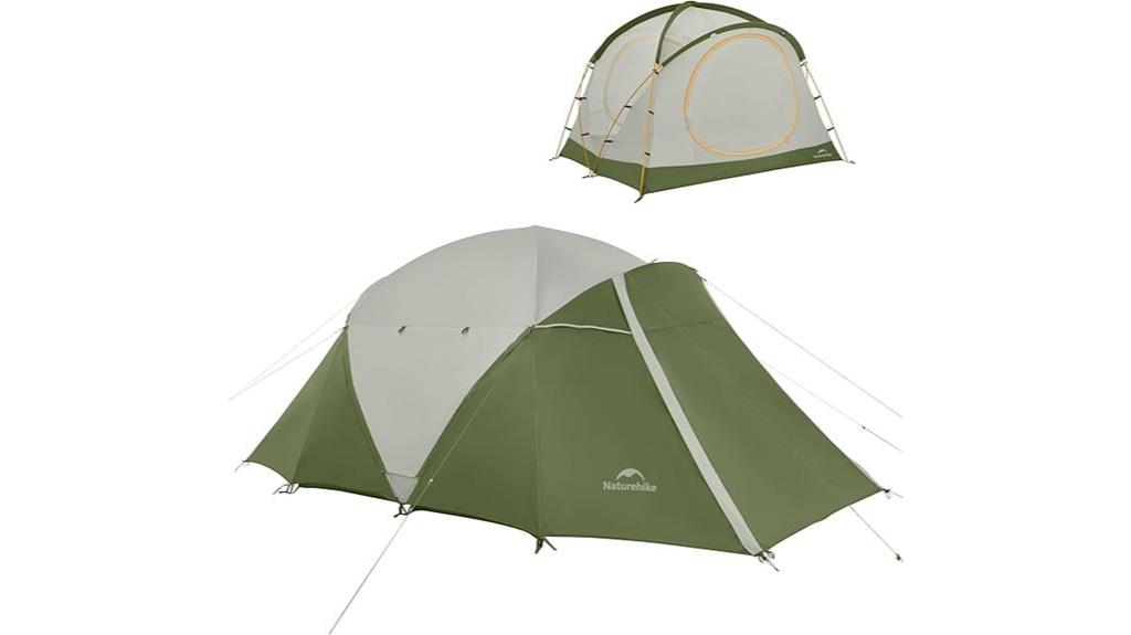 spacious waterproof family tent