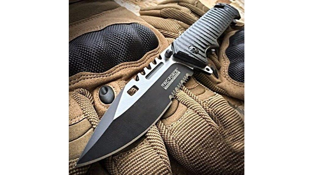 spring assisted tactical rescue knife