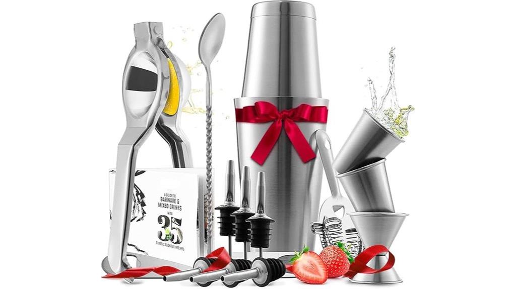 stainless steel bar set