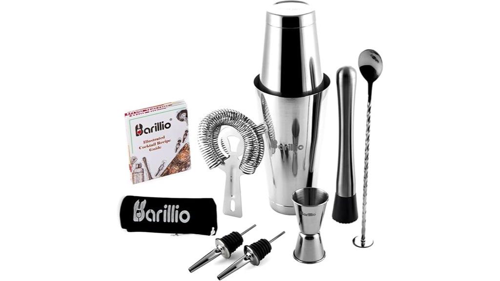 stainless steel cocktail set