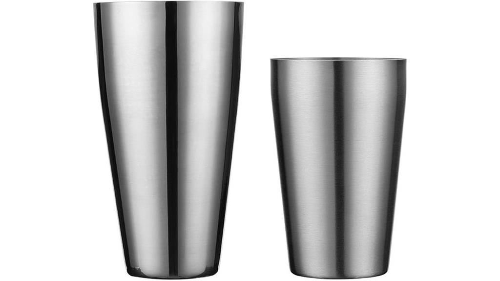 stainless steel cocktail shaker