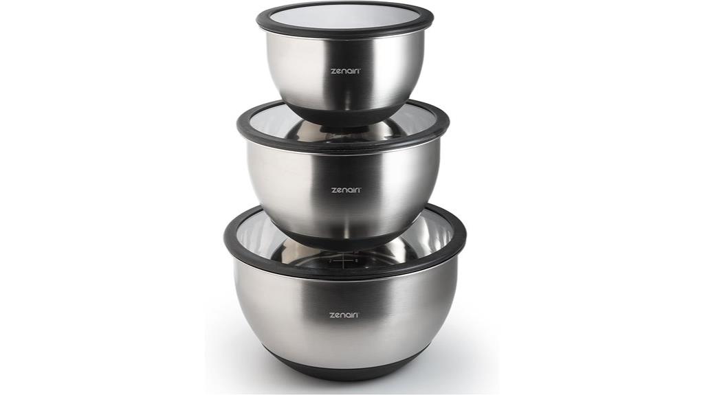 stainless steel mixing bowls