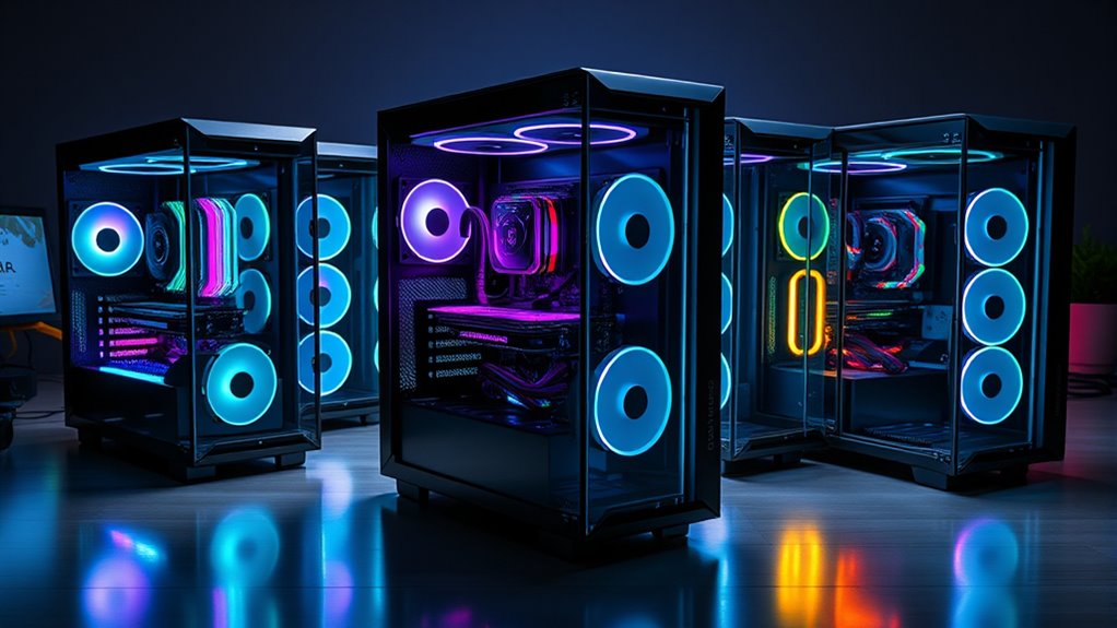 stylish tempered glass pc cases