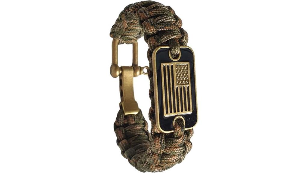 tactical men s survival bracelet