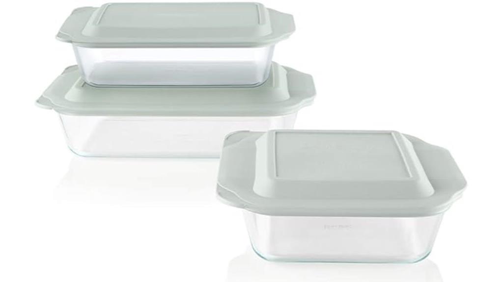 three piece pyrex set