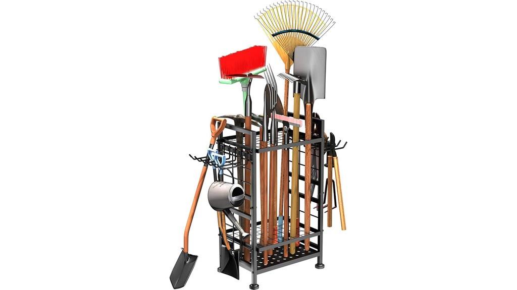 three tier garden tool storage