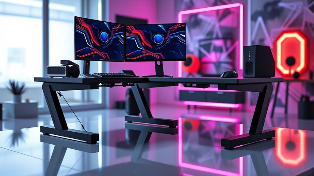 top l shaped gaming desks