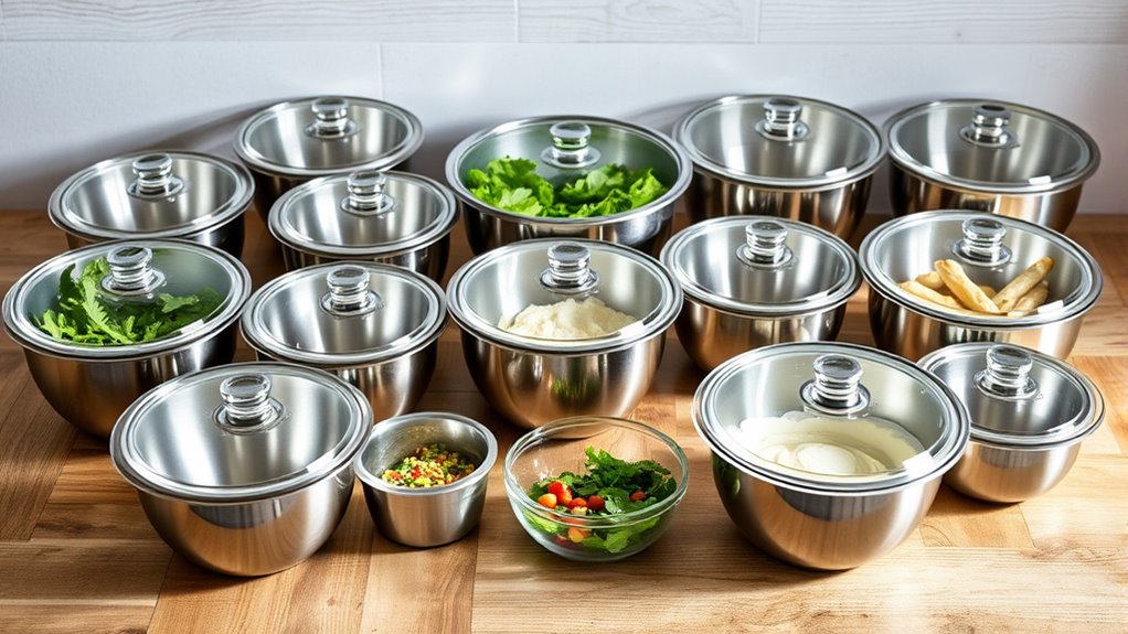 top stainless steel mixing bowls