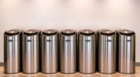 top stainless steel sensor trash cans