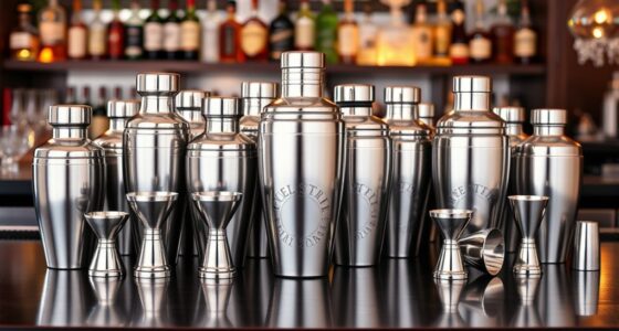 top stainless steel shaker sets