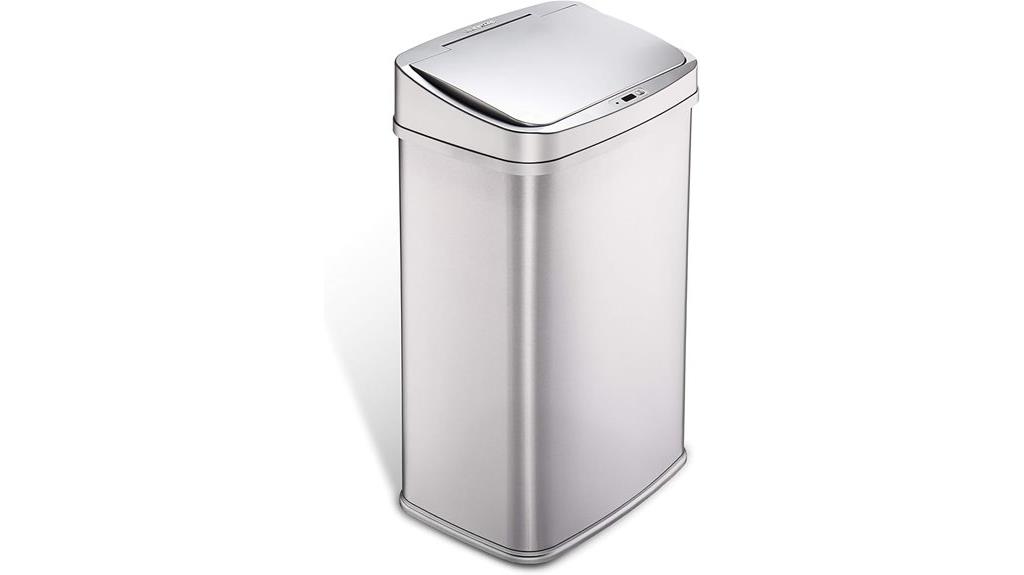 touchless 13 gallon trash can
