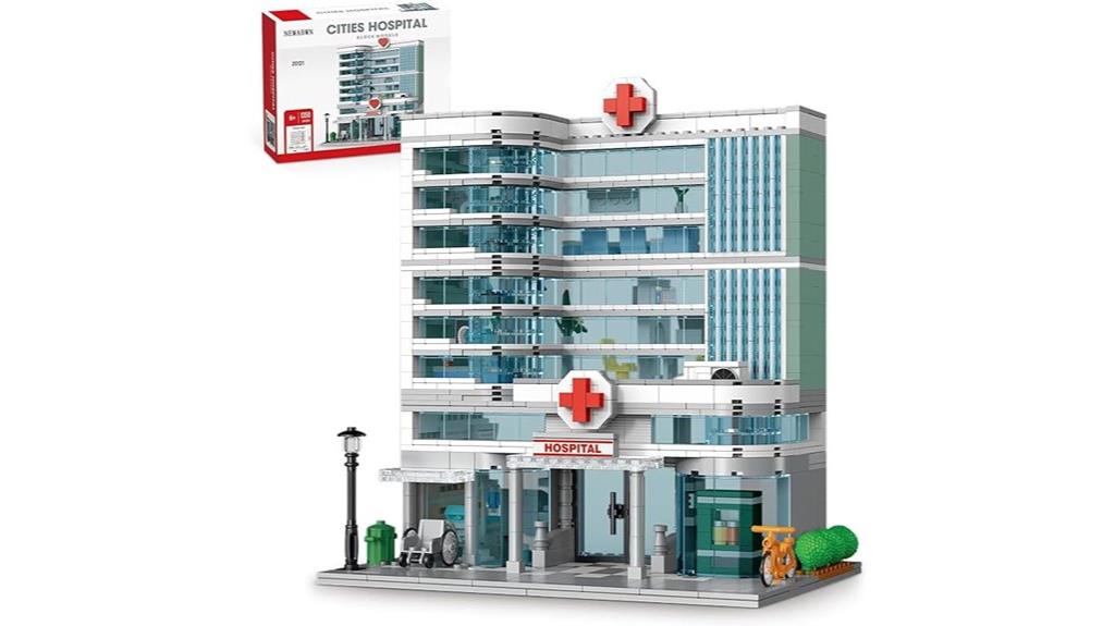 toy hospital with lights